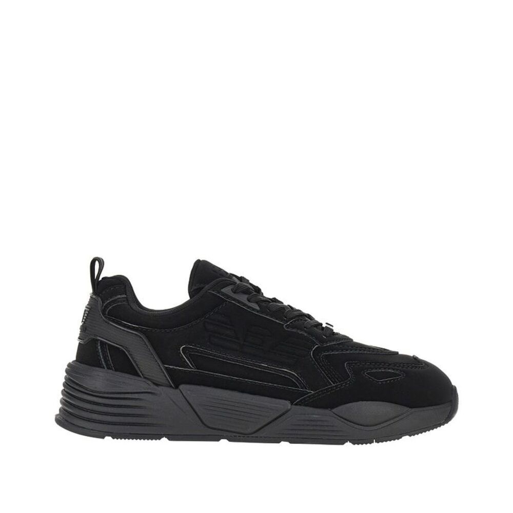 Ea7 Men Coated Nylon Sneakers With Eagle Logo